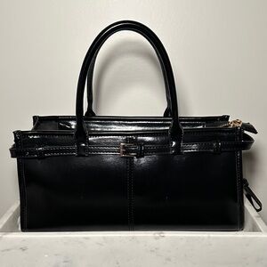 Elegant Black Leather Handbag